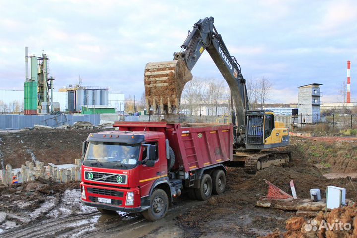 Вывоз грунта аренда самосвала