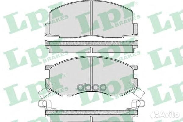 Колодки тормозные toyota liteace 85-95/previa 2
