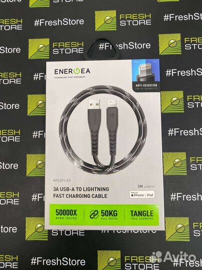 Кабель EnergEA Nyloflex USB-A/Lightning C89 3м
