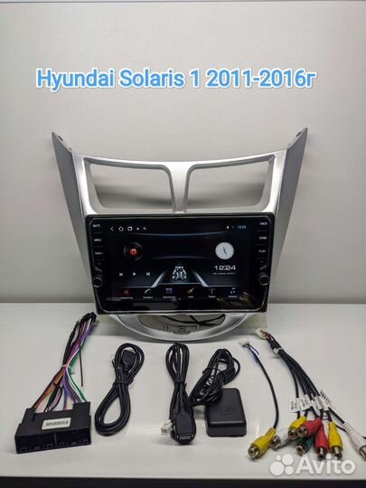Магнитола Hyundai Solaris 1 2011-2016 с крутилками