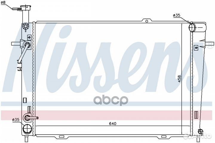 Радиатор охлаждения двигателя 67479 Nissens