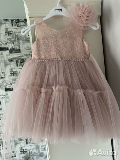 Детское нарядное платье 92