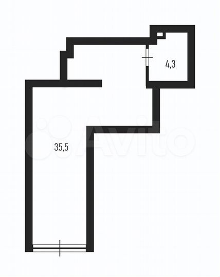 Нежилое помещение в ЖК Атлант, 39.8 м²