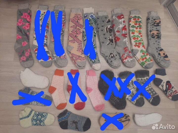 Шерстяные носки женские