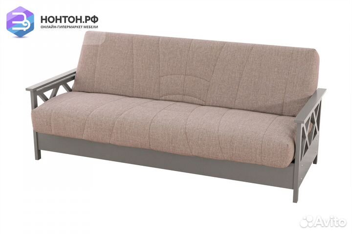 Диван книжка Ручеек Массив светло-бежевый