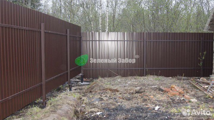 Забор из профлиста