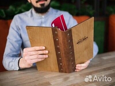 Деревянное меню на заказ в Магадане