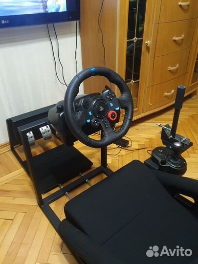 Кокпит с рулём Logitech G29+кпп+Ручник