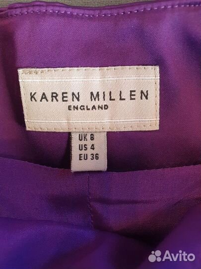 Karen Millen платье фиолетовое xs-s(eu 36) и клатч