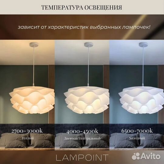 Люстра потолочная подвесная Lampoint