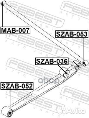 Сайлентблок передний нижнего рычага szab-052 Fe