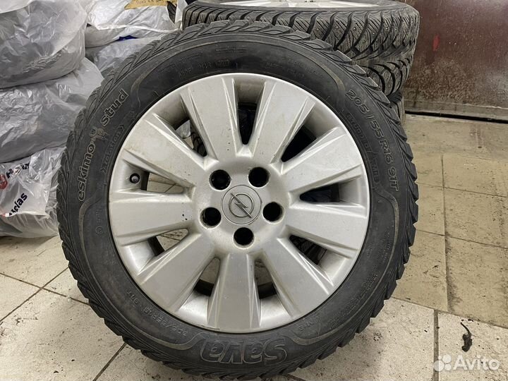 Колеса в сборе R16 зимние opel