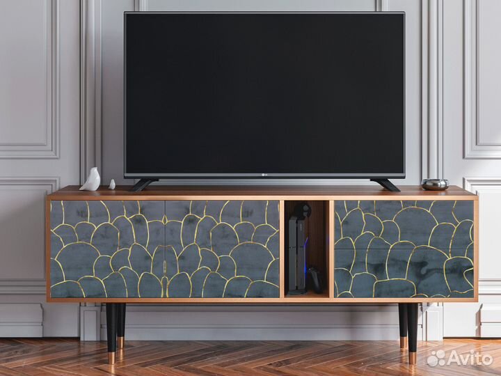 Тв-тумба T1 - Орех - Blue Lagoon