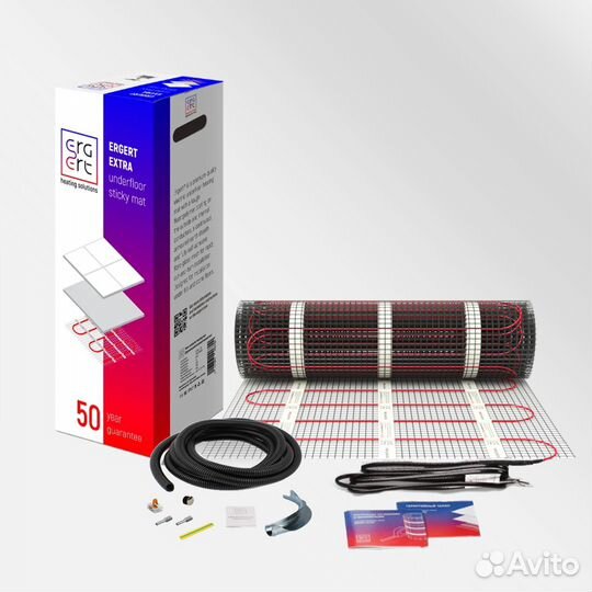 Нагревательный мат ergert Extra 200-6,0 кв.м