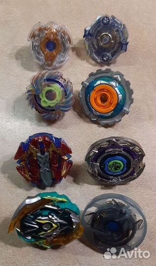 Волчки бей блейд 8шт и арена