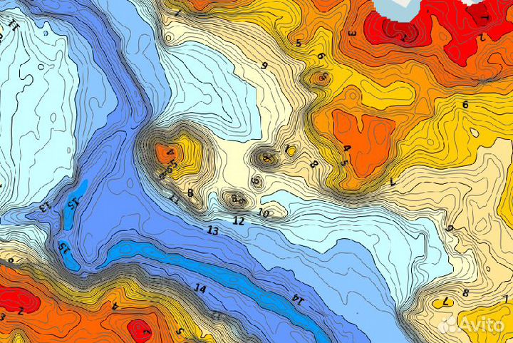 Карты глубин водоемов для Garmin