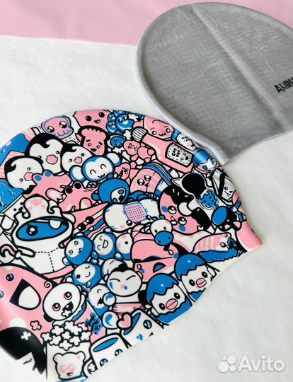 Шапочка для плавания плотный силикон