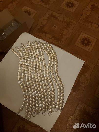 Новогодние украшения бусы