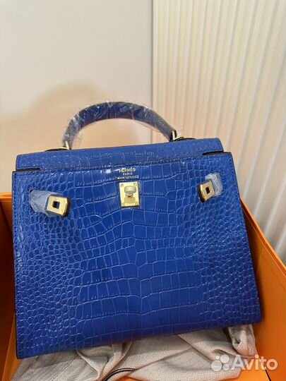 Сумка Hermes Kelly под крокодила