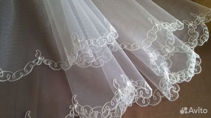 Фата новая, белая модель 770