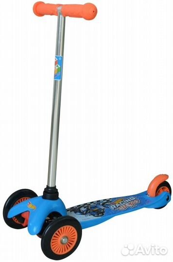 Новый детский трехколесный самокат Hot Wheels