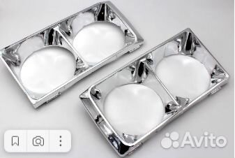 Облицовка фары ваз 2106 к-т 2шт.(хром)