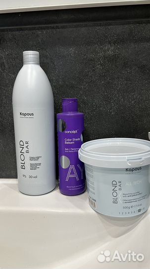 Пудра осветляюшая и окислитель Kapous