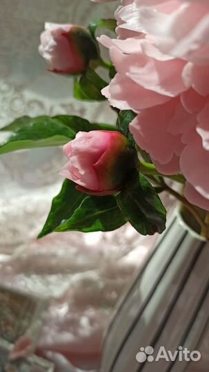 Пионы ручная работы, холодный фарфор