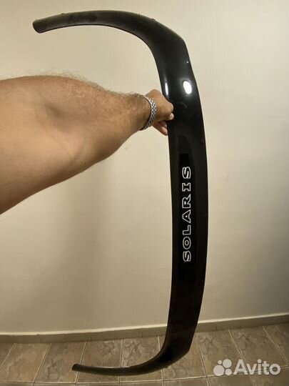 Дефлектор капота (отбойник для Hyndai Solaris