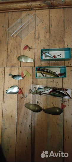 СССР Катушка инерционная, приманки, блесна