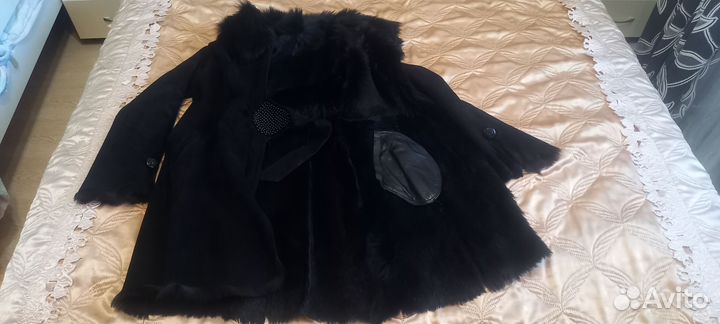 Дубленка женская зимняя 46