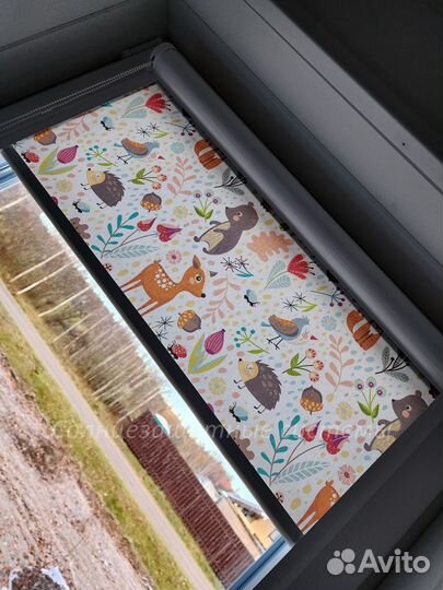 Рулонные шторы и жалюзи в детскую. Производство