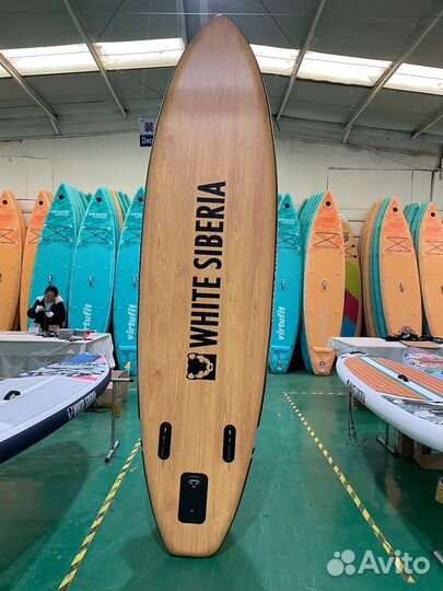 Борд для серфинга (натуральный цвет дерева)