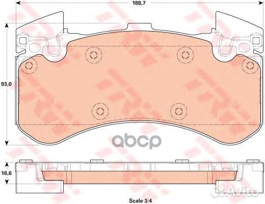 GDB1911 Колодки тормозные audi A8 (1LN) 09- пер