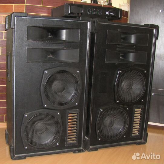 Колонки FA-Pro 1040-2080W 2шт Усилитель звука Dual