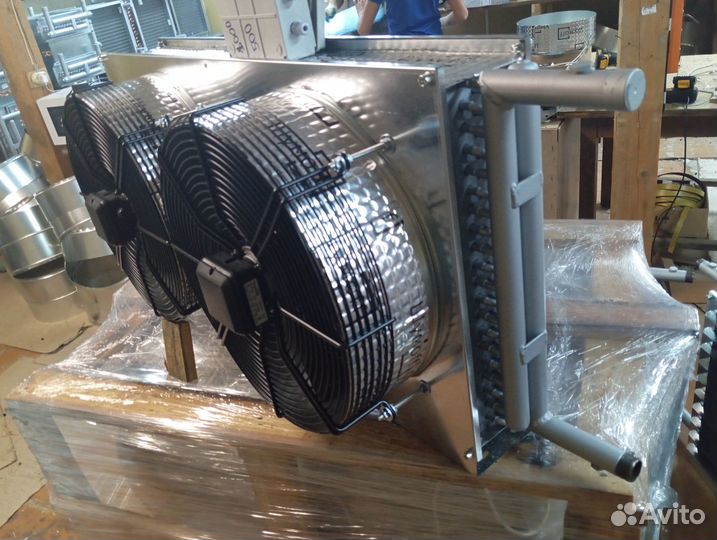 Тепловентилятор водяной мощный 8600 м3/ч