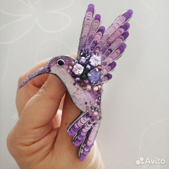 Брошь Колибри
