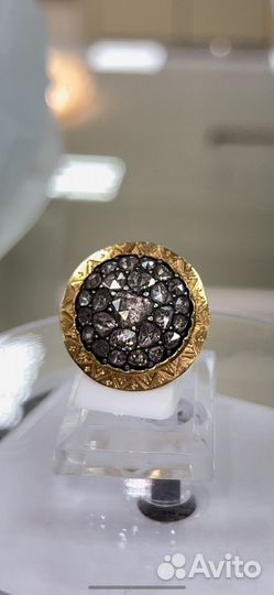 Старинное кольцо с алмазами