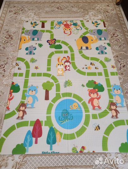 Детский коврик для ползания новый (заводской брак)