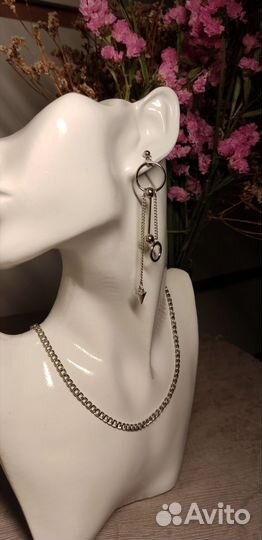 Цепочка и серьги