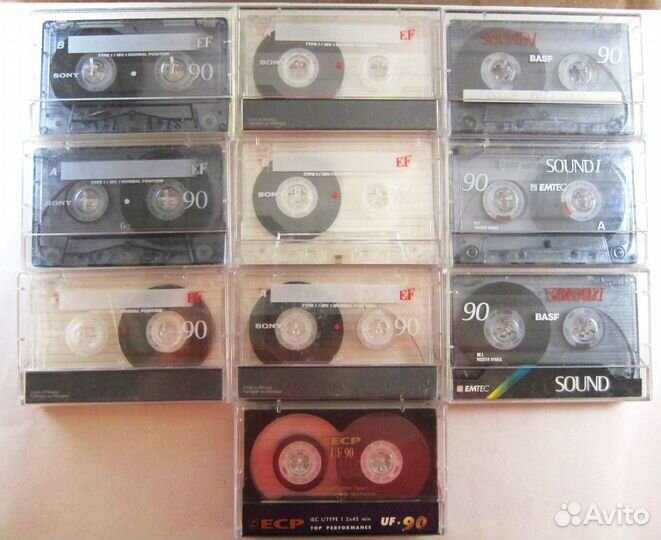 Аудиокассеты с записью одним лотом