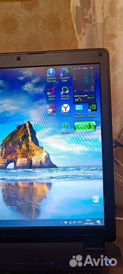 Ноутбук Dexp i7/gforce 2gb/ram 16/ssd/hdd