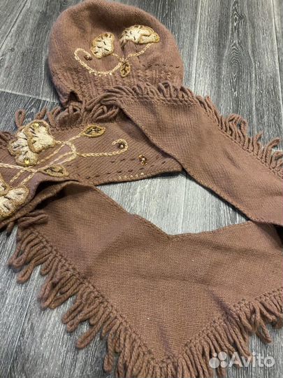 Женский комплект шапка+шарф