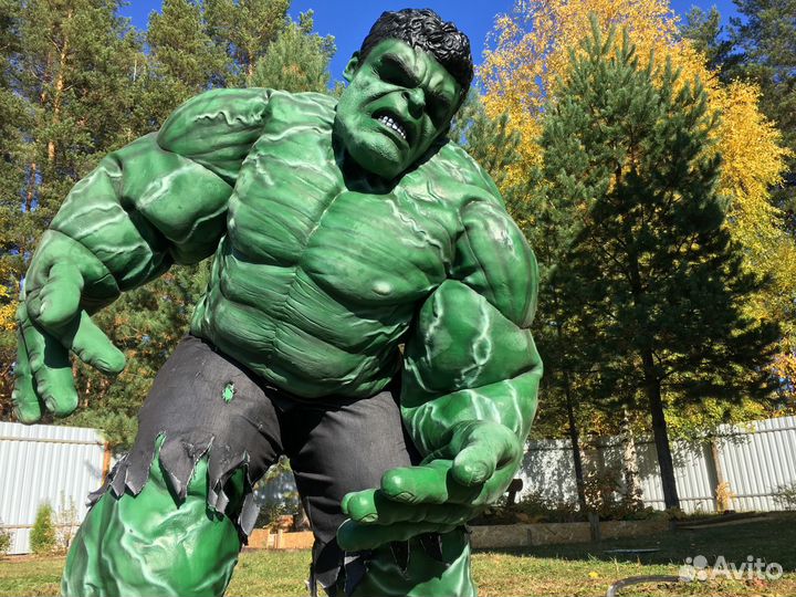 Костюм Халка, профессиональный для детских шоу