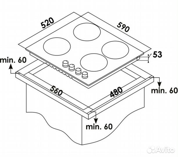 Варочная панель Schaub Lorenz SLK IY6TC2