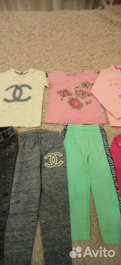 Вещи пакетом на девочку 98-104размер
