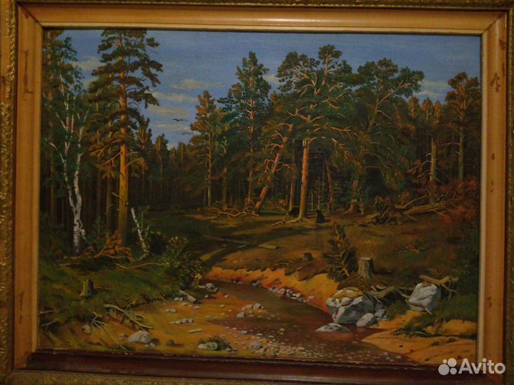Копия картины Шишкина И. И. 1961 г. антиквариат