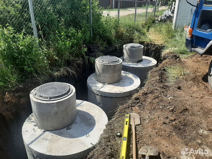 Септик под ключ из бетонных колец