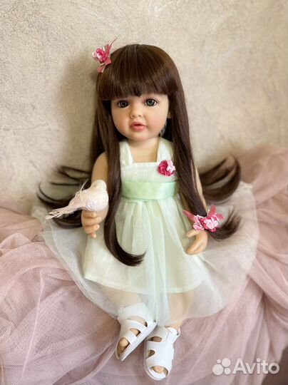 Кукла Реборн, 55-56 см, Можно купать