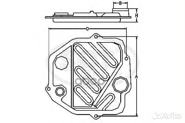 Фильтр АКПП BMW E87/E90/E65 SG1066 SCT
